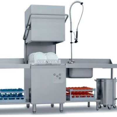 Máquina de lavar loiça industrial tipo Hotte com cesto de 50x50cm