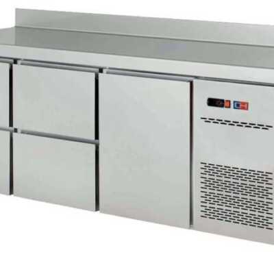 Mesa de snacks refrigerada 4 gavetas + 1 porta Profundidade 600