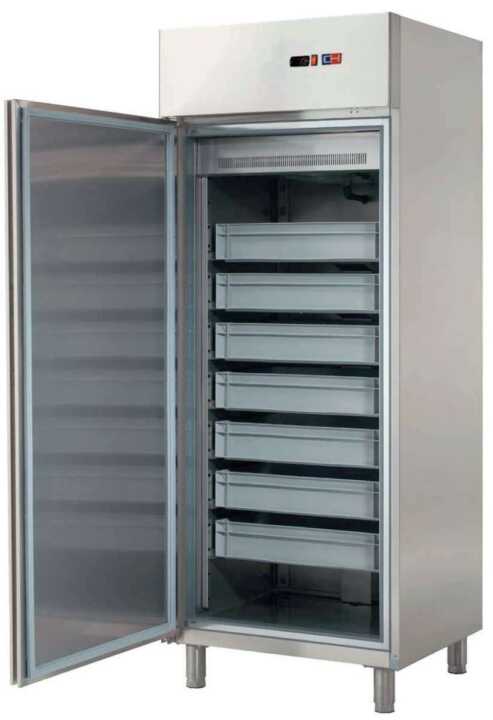 Armário refrigerado para conservação de peixe 1 porta 7 contentores - Hotelequip.pt Armário refrigerado para conservação de peixe 1 porta 7 contentores