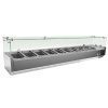 KIT Refrigerado GN1/4 de 8 compartimentos com expositor de vidro