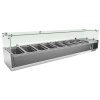 KIT Refrigerado GN1/3 de 8 compartimentos com expositor de vidro