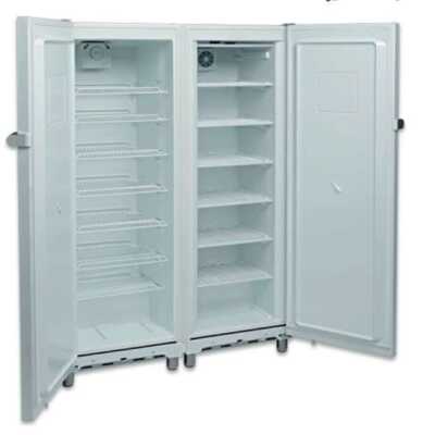 Armário para Snacks Refrigerados e Congelados 700 litros 2 Portas Lacado Branco 1220 x650 x1820h mm