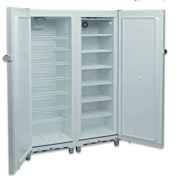Armário para Snacks Refrigerados e Congelados 700 litros 2 Portas Lacado Branco 1220 x650 x1820h mm