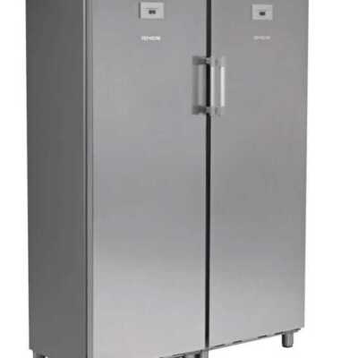 Armário para snacks refrigerados e congelados 700 litros 2 portas Aço inoxidável 1220 x650 x1820h mm