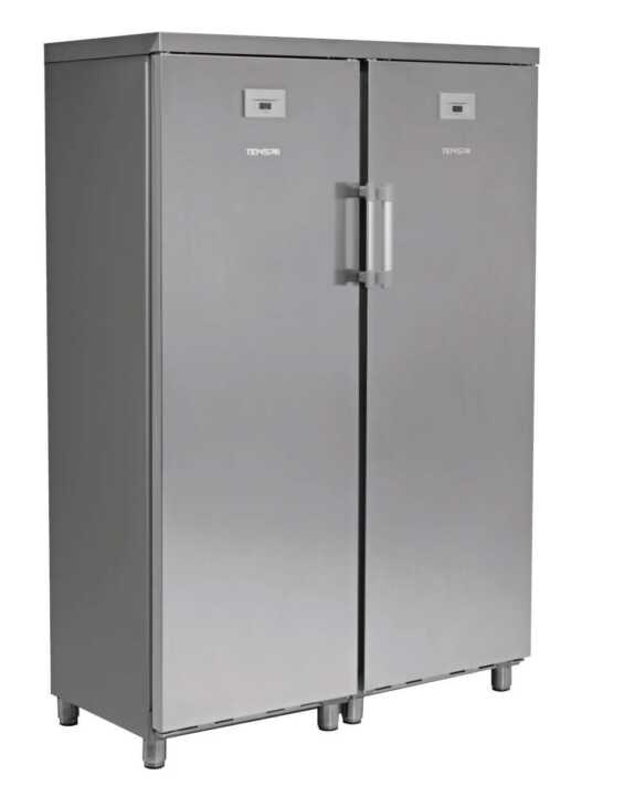 Armário para snacks refrigerados e congelados 700 litros 2 portas Aço inoxidável 1220 x650 x1820h mm - Hotelequip.pt Armário para snacks refrigerados e congelados 700 litros 2 portas Aço inoxidável 1220 x650 x1820h mm