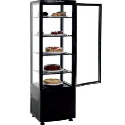 Expositor Refrigerado 4 Lados 238 litros Preto 515x485x1715h mm