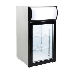 Congelador de exposição de mesa 50 litros 1 porta 430 x460 x855h mm