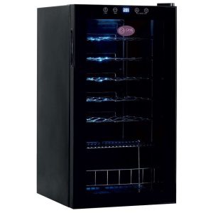 Armário expositor de vinhos 1 temperatura para 28 garrafas