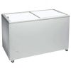 Congelador de porta deslizante horizontal com porta cega