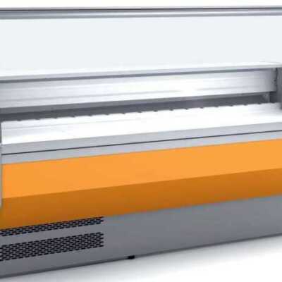 Vitrina Refrigerada Com Vidro Curvo Profundidade 800 Dim
