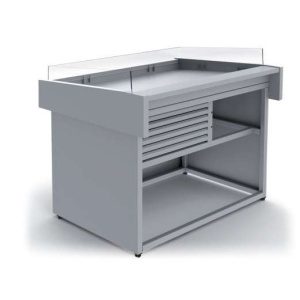 Balcão de peixe dim.1700x950x990h mm