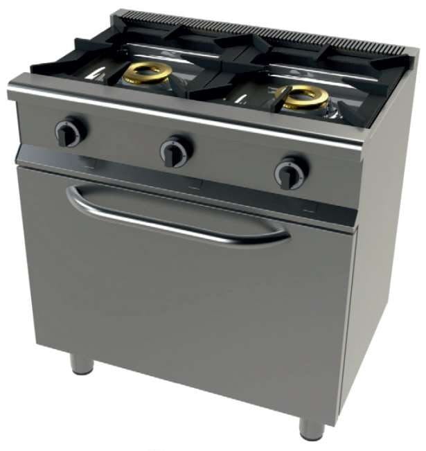 Fogão a gás com forno GN1/1 4 Fogão a gás com forno GN1/1 4