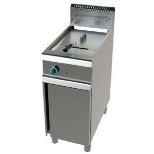 Fritadeira a gás 1cuba clean 21 litros com 19Kw Série 900  com dimensões 400x900x900h mm
