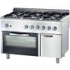 Fogão a gás com forno GN2/1 6 queimadores 1200x700x850h mm 3