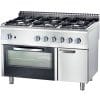 Fogão a gás com forno elétrico de convecção GN1/1 6 queimadores 1200x700x850h mm 3