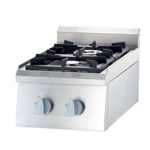 Fogão de mesa a gás 2 queimadores 400x700x250h mm 3