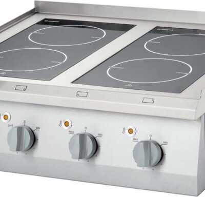 Fogão vitrocerâmico de mesa de 4 zonas 800x700x850h mm 4x2