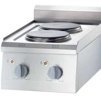 Fogão elétrico de mesa 2 zonas 400x700x850h mm 2x2