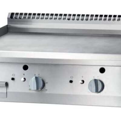 Fry Top a gás de mesa rectificada em aço