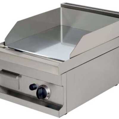 Fry Top a gás de mesa em aço rectificado liso 15 mm 4