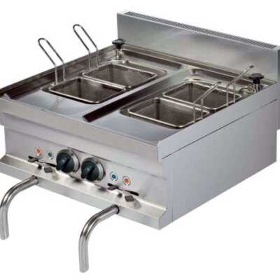 Cozedor elétrico de mesa para massas 14+14 litros 3+3 kw 600x600x265h mm