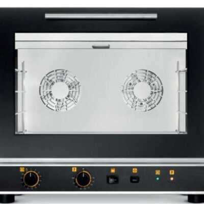 Forno de convecção elétrico SNACK com GRILL e HUMIFICAÇÃO 4 tabuleiros 60x40 cm