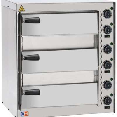 Forno de pizza elétrico compacto 3 pizzas de diâmetro 35 cm