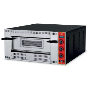Forno para pizzas a gás com capacidade para 6 pizzas de diâmetro 30 cm