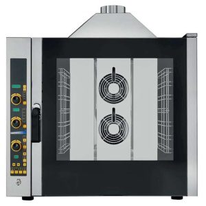 Forno De Convecção A Gás Electrónico Com Vapor 7 Tabuleiros Gn1/1