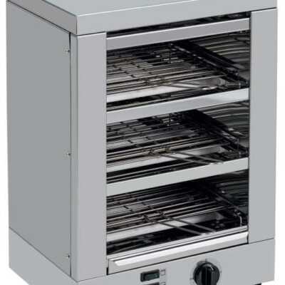 Torradeira Slim  de 3 andares com elementos de aquecimento de quartzo 2400W
