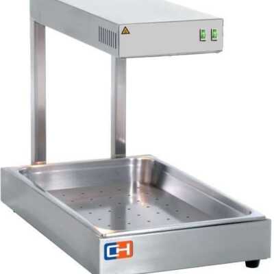 Aquecedor de frituras por radiação infravermelha 1000W GN1/1-65 com dimensões 560x500x330h mm