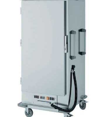 Carro quente 1 porta baixo 17 tabuleiros GN2/1 de 770x850x1700h mm