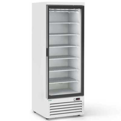 Congelador expositor 450 litros Porta de vidro lacado branco 700x700x2070h mm