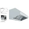 Hotte de parede Snack Profundidade 800 COM TURBINA 2000x800x700h mm