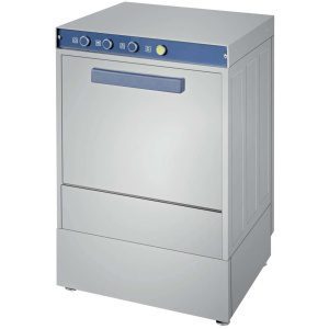 Máquina de lavar loiça industrial com bomba de abrilhantador Cesto 40x40cm