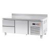 Mesa refrigerado central  com 2 gavetas GN1/1-100 + 1 gaveta GN1/1-300 Fundo  700 de 1342 x700 x600h mm