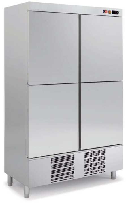 Armário frigorífico para snacks 4 portas Profundidade 700 de 1250 x700x2040h mm - Hotelequip.pt Armário frigorífico para snacks 4 portas Profundidade 700 de 1250 x700x2040h mm