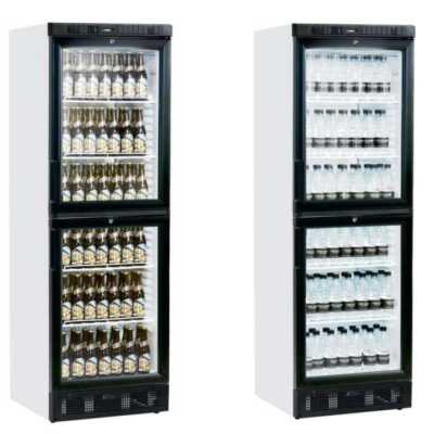 Armário refrigerado 2 meias portas de vidro 595x640x1840h mm