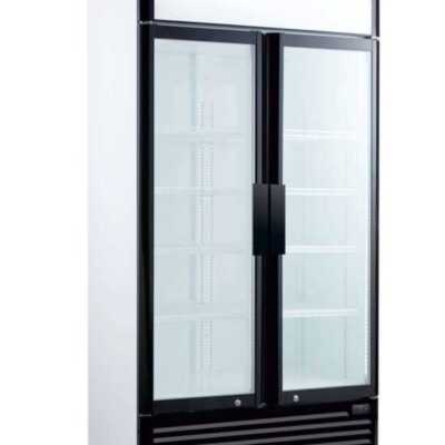Vitrina refrigerada 800 litros 2 portas com dobradiças de vidro 1000x730x2030h mm