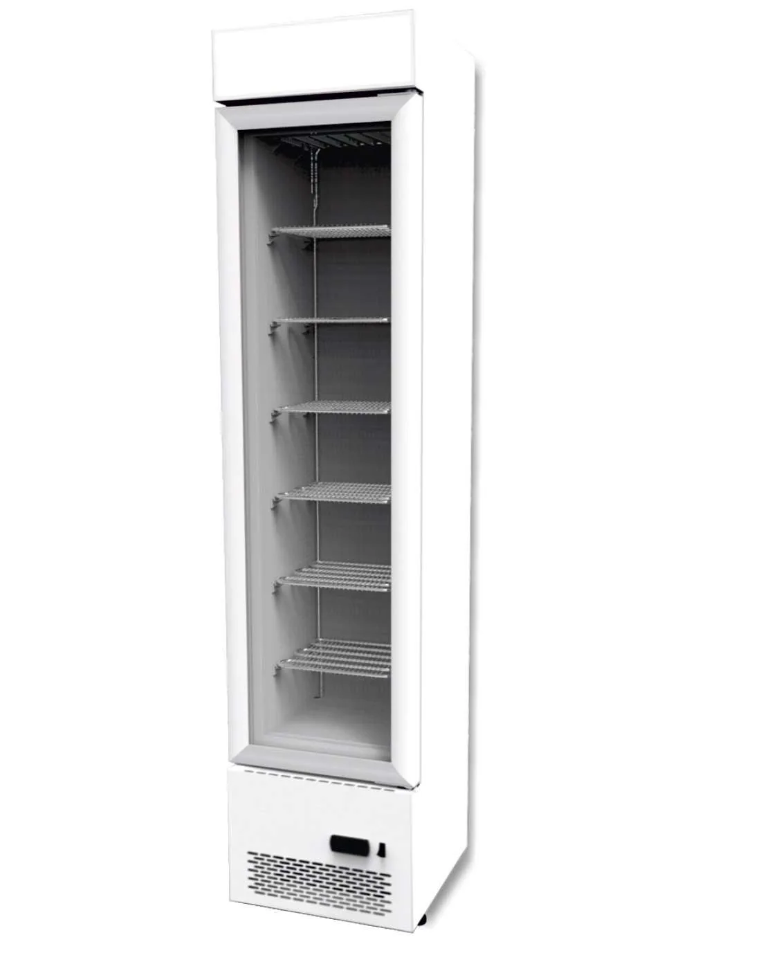 Frigorífico Estático Expositor Frigorífico Tipo Slim 110 Litros 400 x 480 x 1870h mm