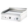 Fry Top eléctrica de mesa cromada dura placa lisa 400x700x250h mm 4Kw