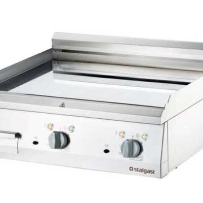 Fry Top eléctrica de mesa cromada dura placa lisa 800x700x250h mm 8