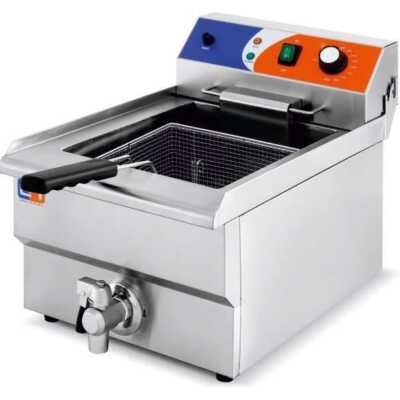 Fritadeira eléctrica 12 litros COM torneira 336x530x385h mm
