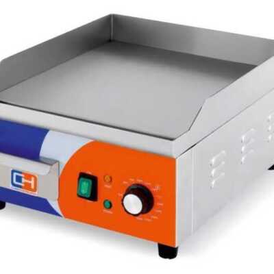 Fry Top eléctrica em aço rectificado 10mm de 360x460x220h mm