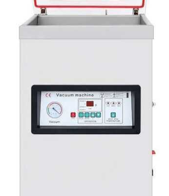 Máquina de embalagem a vácuo com armário 2 barras de soldadura 400mm de 550x490x970h mm