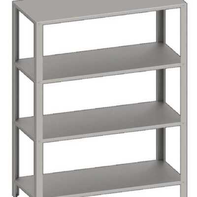 Estante de chão em aço inoxidável AISI 201 com 4 prateleiras 800x500x1800 mm