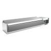 Vitrina 5 tabuleiros GN1/3 + 1 tabuleiro GN1/2 com tampa 1500 x395x270h mm