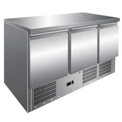 Mesa compacta refrigerada de 3 portas GN1/1
