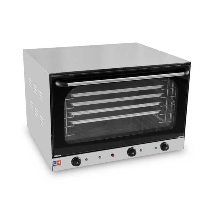 Forno de Convecção Elétrico com Vapor e Grill 4 Tabuleiros 600x400 mm - Hotelequip.pt Forno de Convecção Elétrico com Vapor e Grill 4 Tabuleiros 600x400 mm
