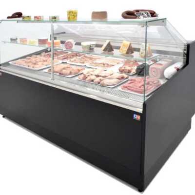 Vitrina Refrigerada 2 metros profundidade 1100 Frio Ventilado - Vitrina Inox -